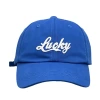 "LUCKY big letter embroidered exaggerated baseball cap, a versatile casual cap for male students, and a youthful and fair-skinned cap for women. It's the ultimate choice. Item Picture